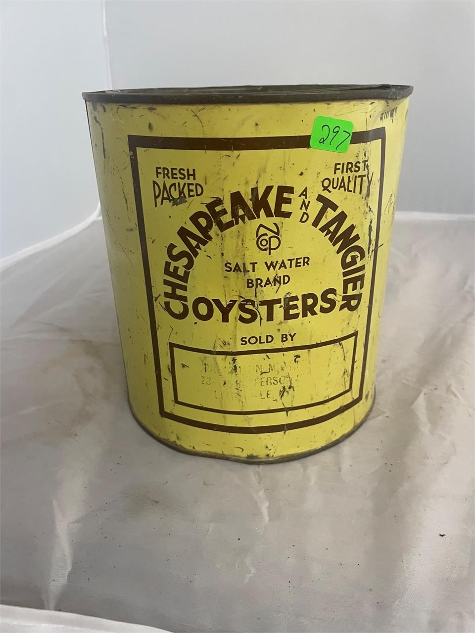 Chesapeake and Tangier MD 290B Gallon Oyster Can