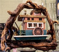 Vintage Wood American Folk Art Riverboat Queen