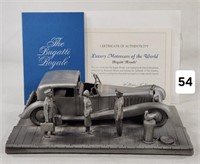 Franklin Mint Bugatti 'Royale' Pewter Sculpture