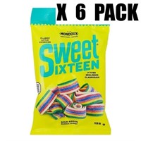 SWEET SIXTEEN SOUR RIBBON 125g X 6 PACK