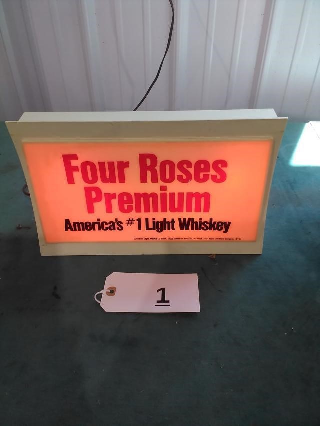 Four Roses Premium Lighted Sign - Working