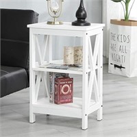 DlandHome End Table 15.7inches Nightstand Bedside