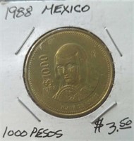 1988 Mexican coin