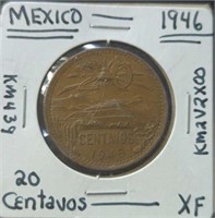 1946 Mexico coin