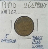 1942 West German coin