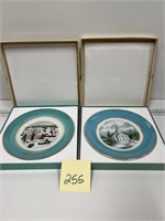 AVON Enoch Wedgwood Christmas Plates w/ Boxes