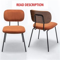 AQG Dining Chairs Set of 2, Orange