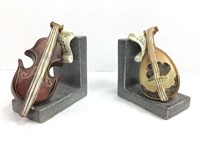 Ceramic Bookends Lefton Bass/Mandolin H018