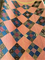 78 x 74” Handmade Quilt