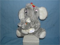 Plush elephant baby toy