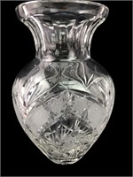 Large Cut Crystal Pinwheel Vase