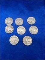 8 - Scarce Dat4e Buffalo Nickels