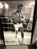 Awesome Mohammad Ali in action poster