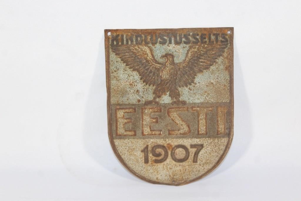 Vintage Fire Mark - 1907 EESTI