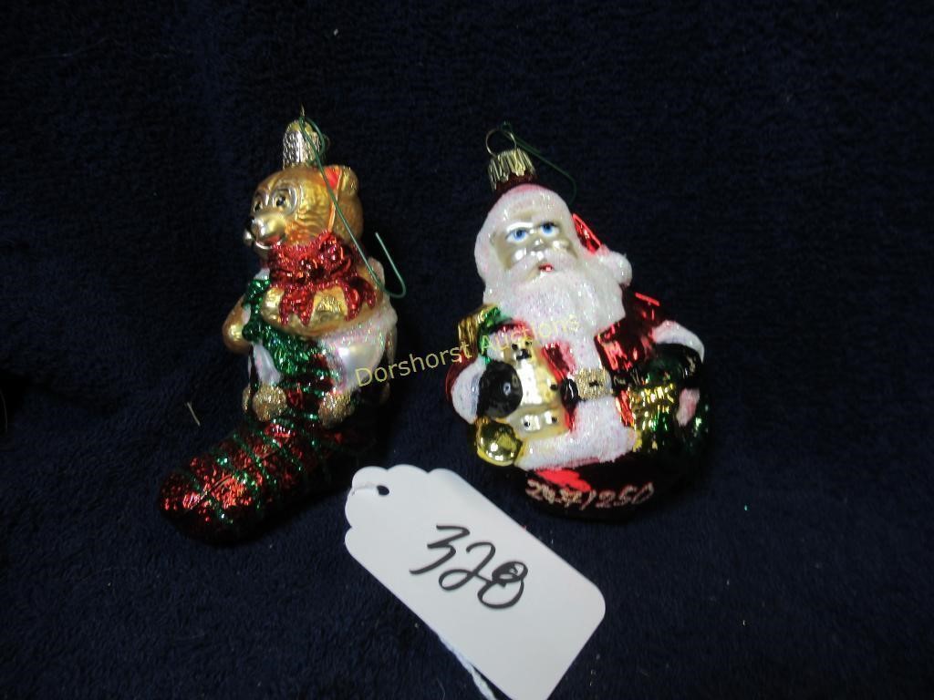 OLD WORLD CHRISTMAS & GERMANY GLASS ORNAMENTS