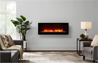 48 in. W View Wall Mount Electric Fireplace in