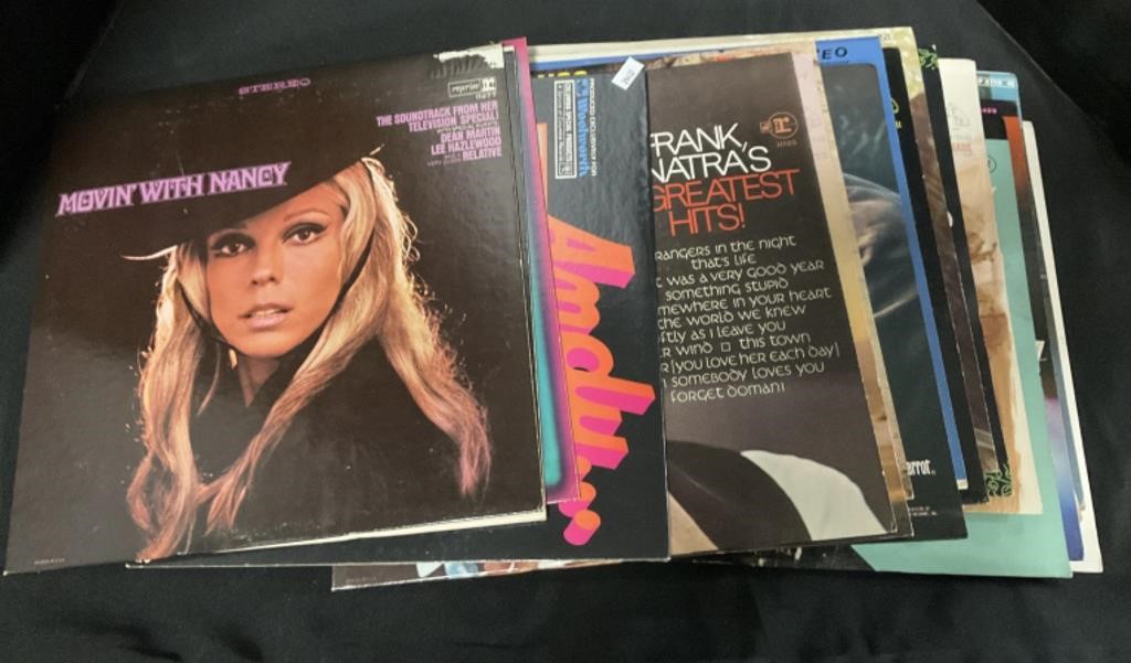 17 Vintage Record Albums.