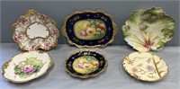 Exceptional Limoges etc Floral Hand Ptd Porcelain