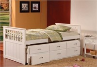 BENNY TRUNDLE BED W/ DRAWERS (NOT ASSEMBLED)