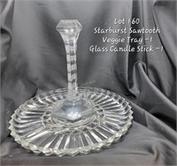 Sawtooth Veggie Tray and Candle Stick