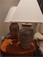 Pair of Lamps wtih Cream Shades