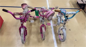 3 Small Child Bicycles