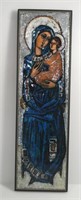 DEL CAMPO "MADONNA AND CHILD" ENAMEL ON COPPER