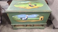 PAINTED WOOD CHEST