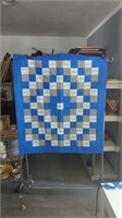 Quilted Hand Made Hope , Love And Faith Throw