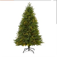 6.5' (approx) Pre-Lit Sun Valley Fir Artificial