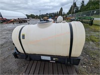 Plastic Fertilizer Tank On Frame w/ Rinse Tank