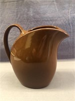 NEW - HALL POTTERY WATER PITCHER WITH ICE LIP.