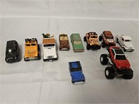 10 SMALL SIZED JEEP TOY CARS