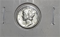 1937 s AU Grade Mercury Dime