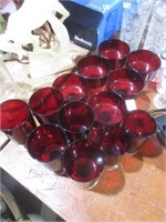 cranberry glass wine glasses