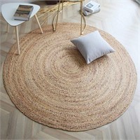 The Knitted Co. 100% Jute Area Rug 5' Round