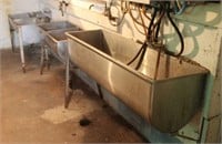 (3) Stainless Steel Sinks - 59" x 19" x 32", 49" x