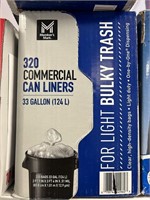MM 320 commercial can liners
