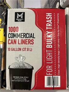 MM 1000 commercial can liners 10 gal