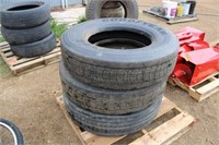 (3) 22.5 Recap Tires