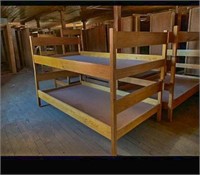 14 Hardwood Bunk Bed Frames (32” x 78” Full Set)