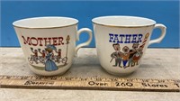 Large Mother & Father Coffee Mugs
