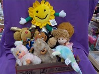 Various stuffed toys