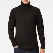COOFANDY Mens Ribbed Slim Fit Knitted Pullover