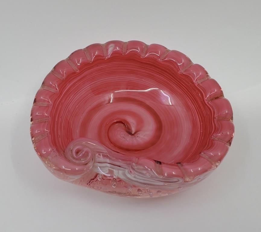 MURANO Pink Art Blow Glass