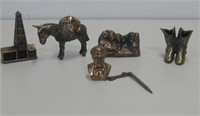 Assorted Brass Statues Tallest 4"