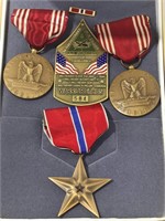 Military Medals - Star has name engraved on back