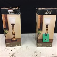 Lot of 2 Style Defined Uplight Table Lamps