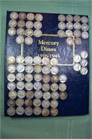 125 US Mercury silver dimes (14) 1910's, (14) 1920