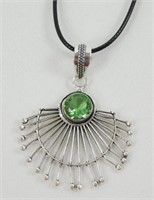 Peridot Gemstone 2.0" Pendant & Chain